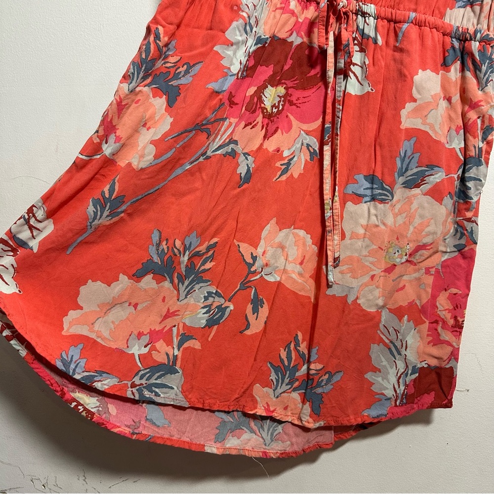 Gap Floral Dress, Button Front, Drawstring Waist,… - image 4